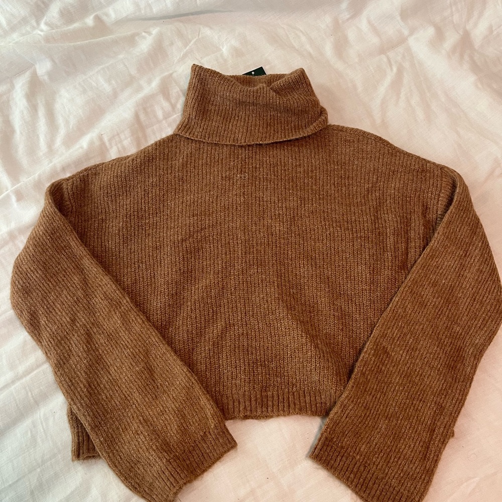 Wild Fable Cropped Turtleneck Sweater